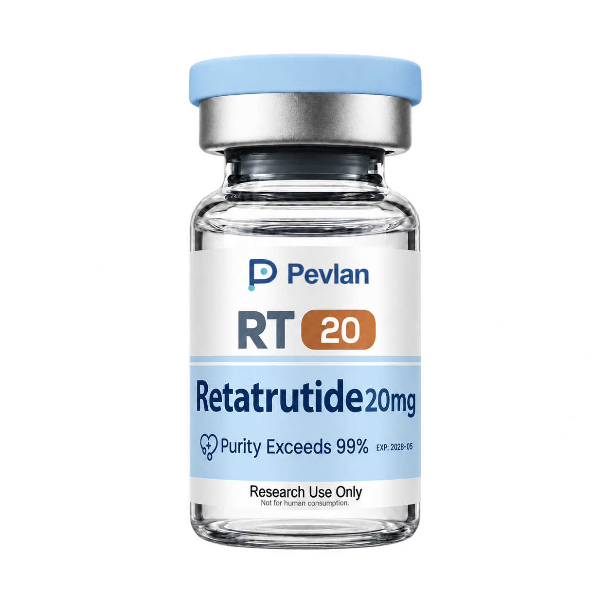 Pevlan Retatrutide 20mg research vial